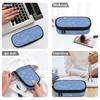 Pen Case Scratch Resistant Polyester Roomy Interior Zipper Closure with Main Compartment Mesh Pocket and Pen Slots for Boys Girls