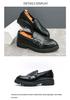 Men's Summer Slip-On Leather Loafers - Casual, Thick Sole, Height-Boosting Moccasins