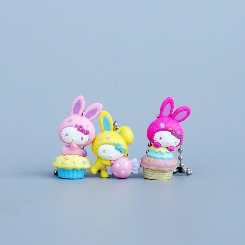 Product New In Stock Kt Cat Easter Rabbit Series Doll Pendant Cute Backpack Pendant Birthday Surprise Gifts For Girls