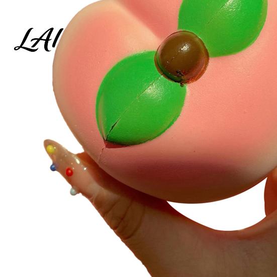 Stress Reducer Toy Soft Snow Peach Slow-Rising Squeeze Realistic Fruit-Shaped PU Fidget Palm Kneading for Relief Novelty Decompression Gadget