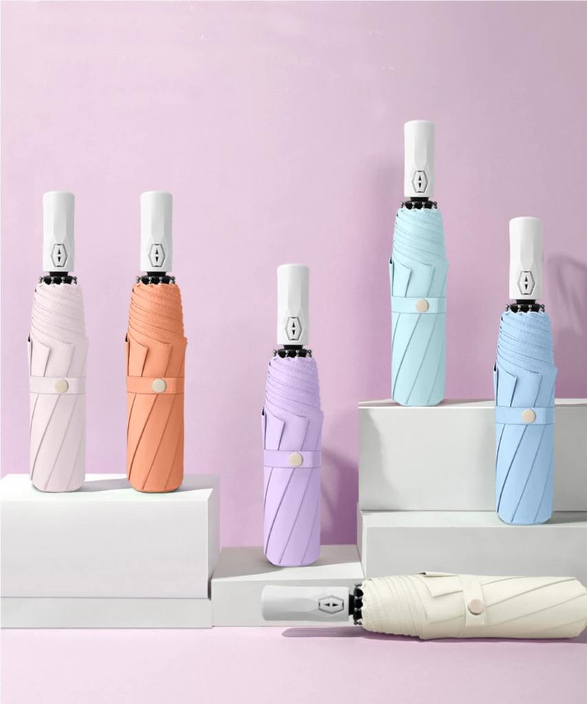 Aimoha UV Protection For Both Sunny and Rainy For Both Sunny or Rainy UV 8 Jump Automatic Folding Umbrella FREE Parasol, Foldable, Days, Women's,