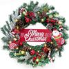 Christmas Wreath Door Hanging Decor Home Mall Window Party Festive Simulation Ornament