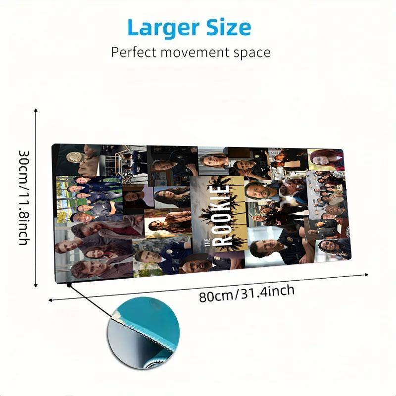 Noob Old Man Mouse Pad, Large Gaming Desk Mat, Non-slip XXL Mousepad for Laptop & Tablet, Mini PC Playmat with Stitched Edges