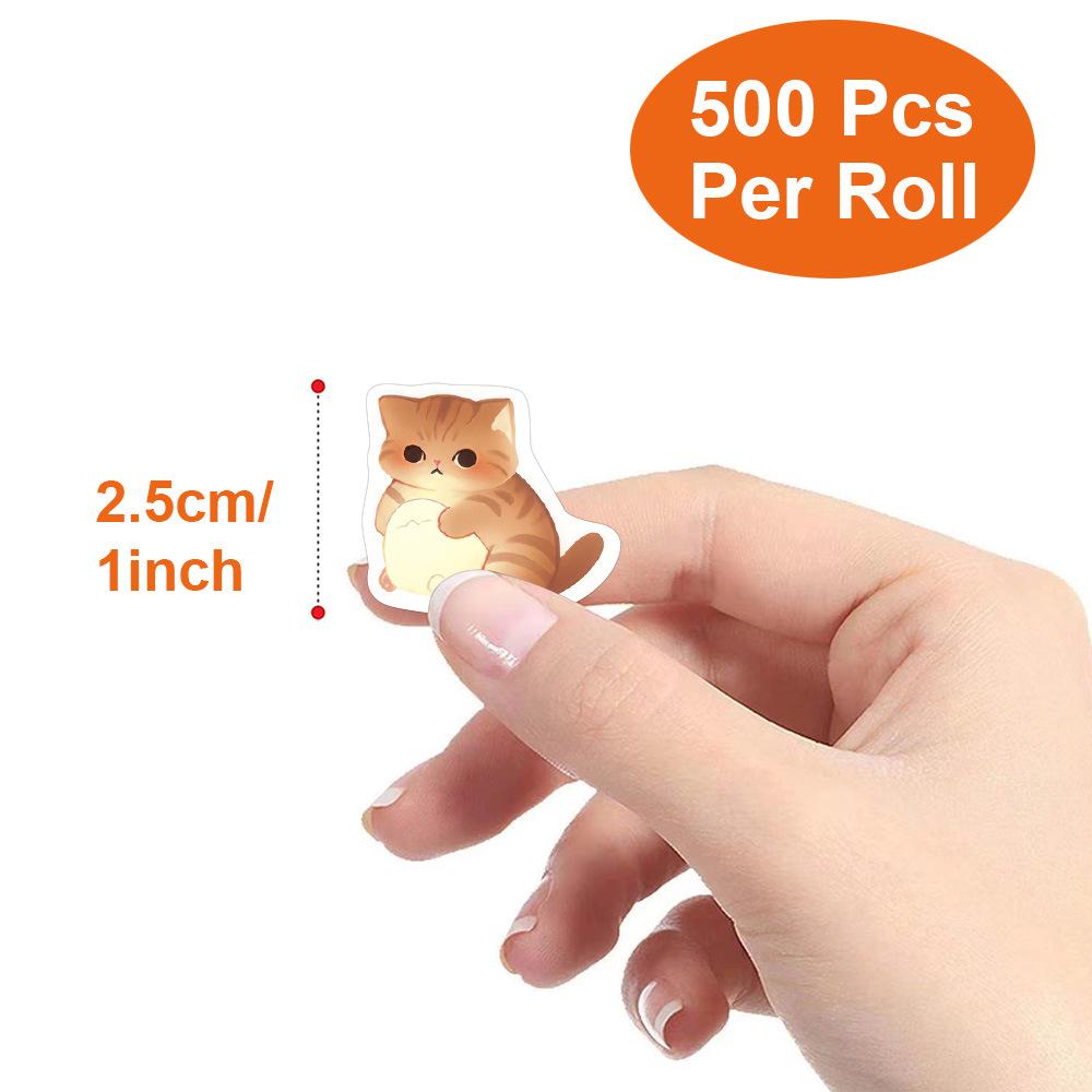 Cute Cat Animal Reward Sticker NEW Motivational Stickers DIY Creative Friendly Campus Office Self-adhesive Label