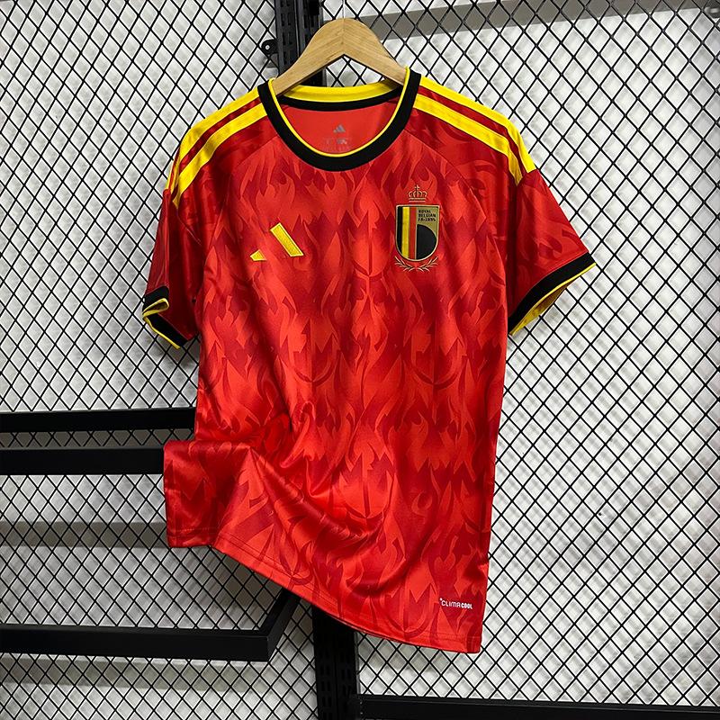 Belgium Jersey Belgium Player Edition World Cup National Team Short-Sleeved T-Shirt Football Jersey S