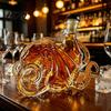 Whiskey Bottle Decanter with Octopus Design Glass Wine Bottle Sealing Preserves Aroma Handmade And Flavor Beverage Container Gift for Men