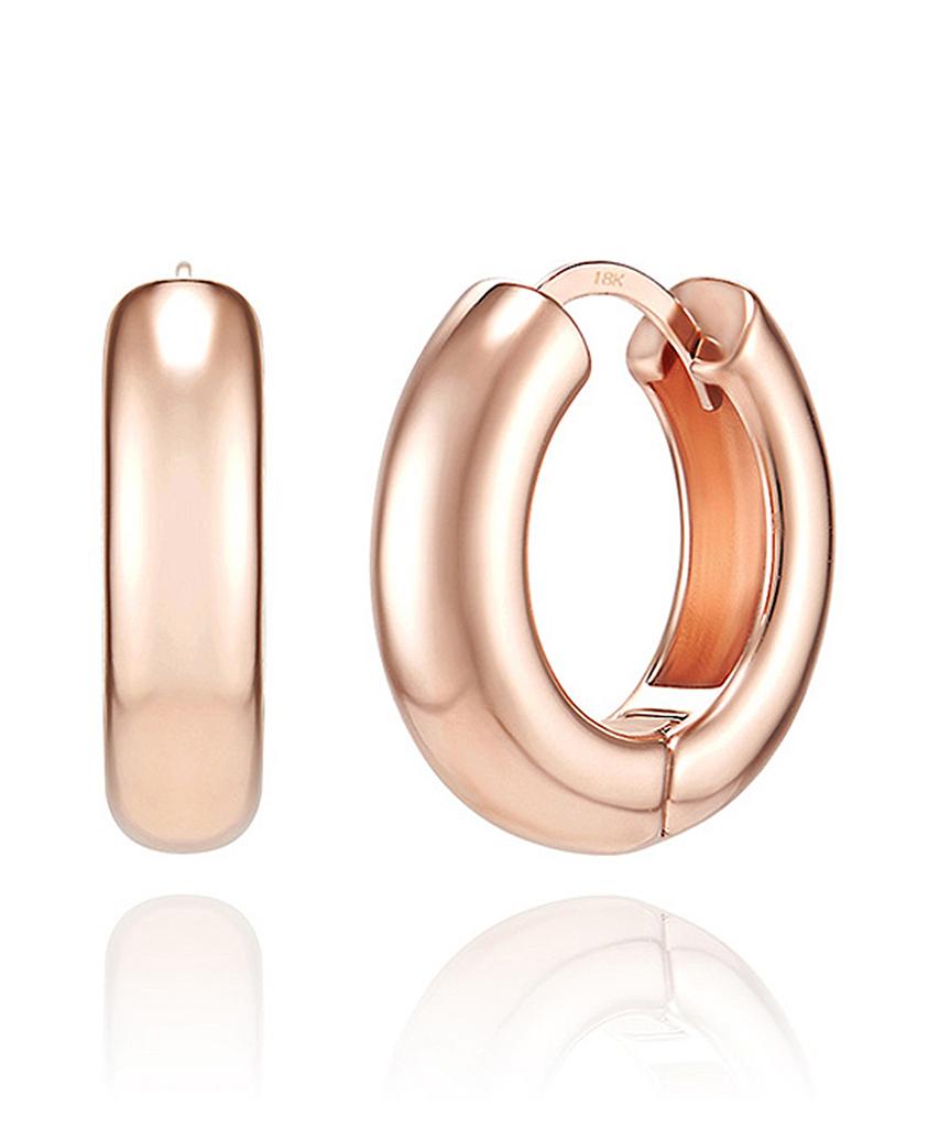 Geigerjewelry 18K Gf Basic One-Touch Ring Earrings Gi8Kpee055