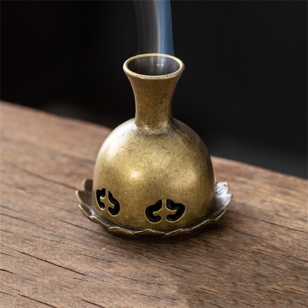 Bruciatore di incenso vintage per bastoncini di incenso, incenso seduto, bruciatore di incenso per la casa per Buddha, diffusore di incenso vintage incenso