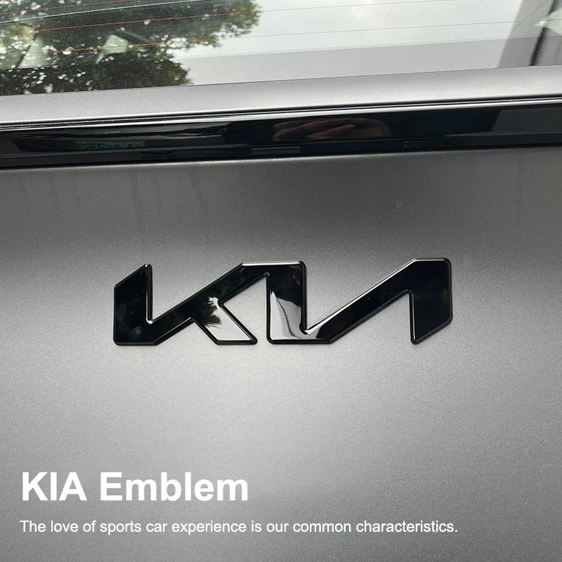 2 Pièces Emblème Capot Avant Coffre Arrière Autocollants Logo KIA K9 Sportage Niro K5 Carnival EV6 EV9 EV3 K8 Stinger