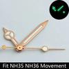 High quality watch hands blue-green/green luminous hands suitable for N  H35 NH36/ETA 2836 2824/8205 8215 movements