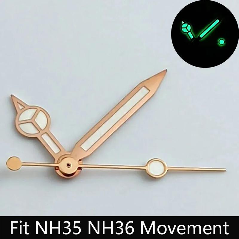 High quality watch hands blue-green/green luminous hands suitable for N H35 NH36/ETA 2836 2824/8205 8215 movements