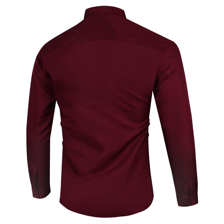 2024 Men's Fashion Long-Sleeve Multicolor Slim Fit Shirt