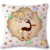 Christmas Lighting LED Cushion Cover Home Decor Throw Pillowcase Sofa Flashing