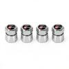 New 4Pcs Aluminum Car Tire Valve Caps Diamond Tyre Valve Airtight Cover Waterproof Dust For T A1 A2 A3 A4 A5 Sline TT Motorcycles