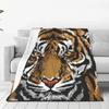 Tiger Blanket Super Soft Warm Bedding Animal Print Throw Blankets Sofa Couch Bedroom Decor Flannel Plush Blanket for All Season