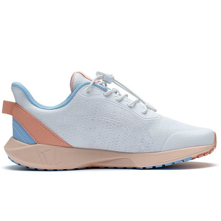 Li Ning Youth  Childrens Sports Trend Shock Absorption Rebound Lightweight Non-Slip Low-Top Running Shoes Kids Running Shoes White Orange YKFT064-2