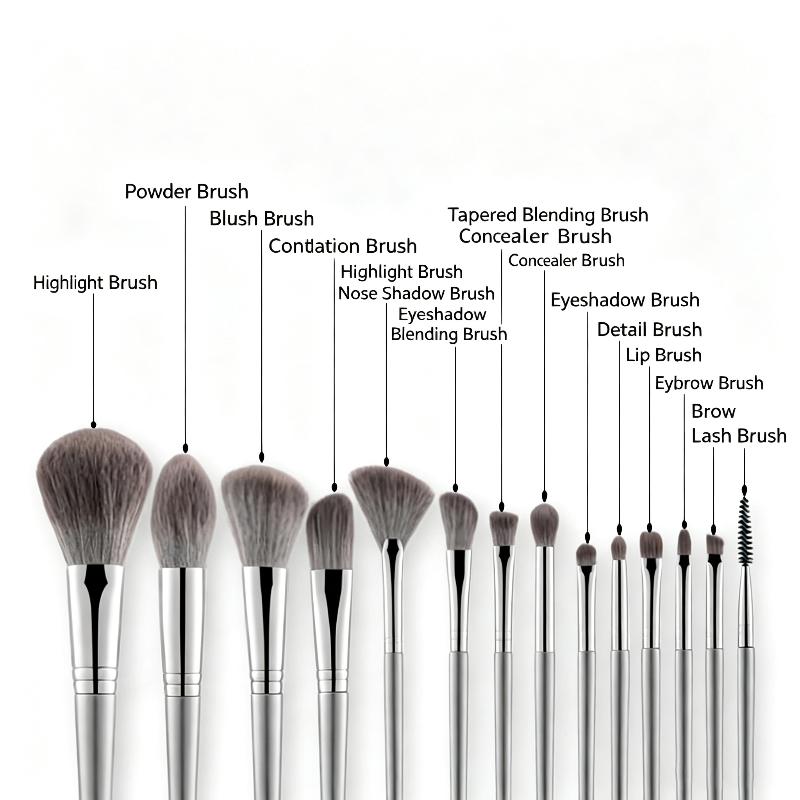 14 Piece Makeup Brush Set Includes Eyeshadow Brush Blush Brush Foundation Brush Concealer Brush Eyeshadow Makeup Brush Tools