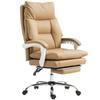 Office Chair Ergonomic Desk Chair with Lumbar Support, Footrest Light Brown