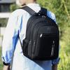 Zaino Uomo Grande Capacità Impermeabile Chiusura con Cerniera Buona Portata Spallacci Regolabili Tessuto Oxford Resistente all'Usura Zaino da Viaggio per Laptop Ufficio