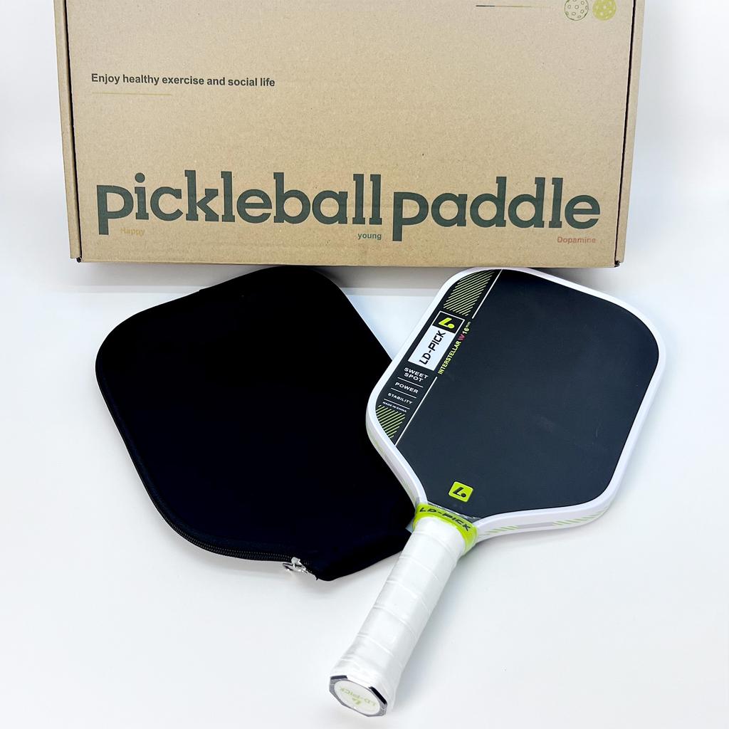 Rough Surface 16mm Honeycomb High Performance Control T700 Raw Carbon Fiber Portable USAPA Approved Pickleball Paddle Children