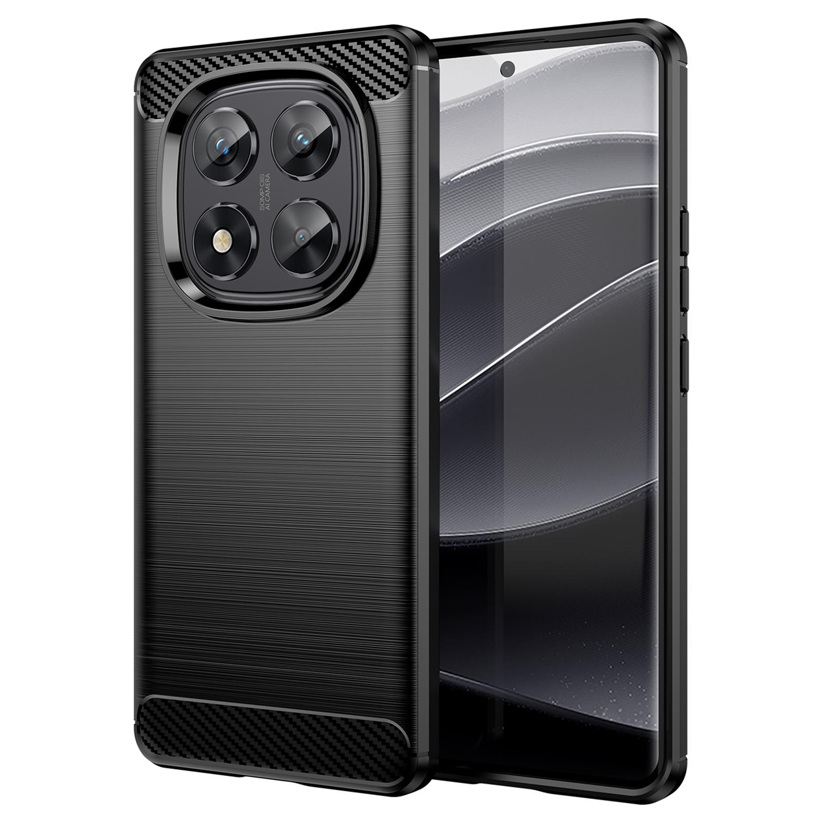 

Чехол для Xiaomi Redmi Note 14 Pro 5G/Poco X7 5G Текстура углеродного волокна ТПУ Матовый чехол для телефона A