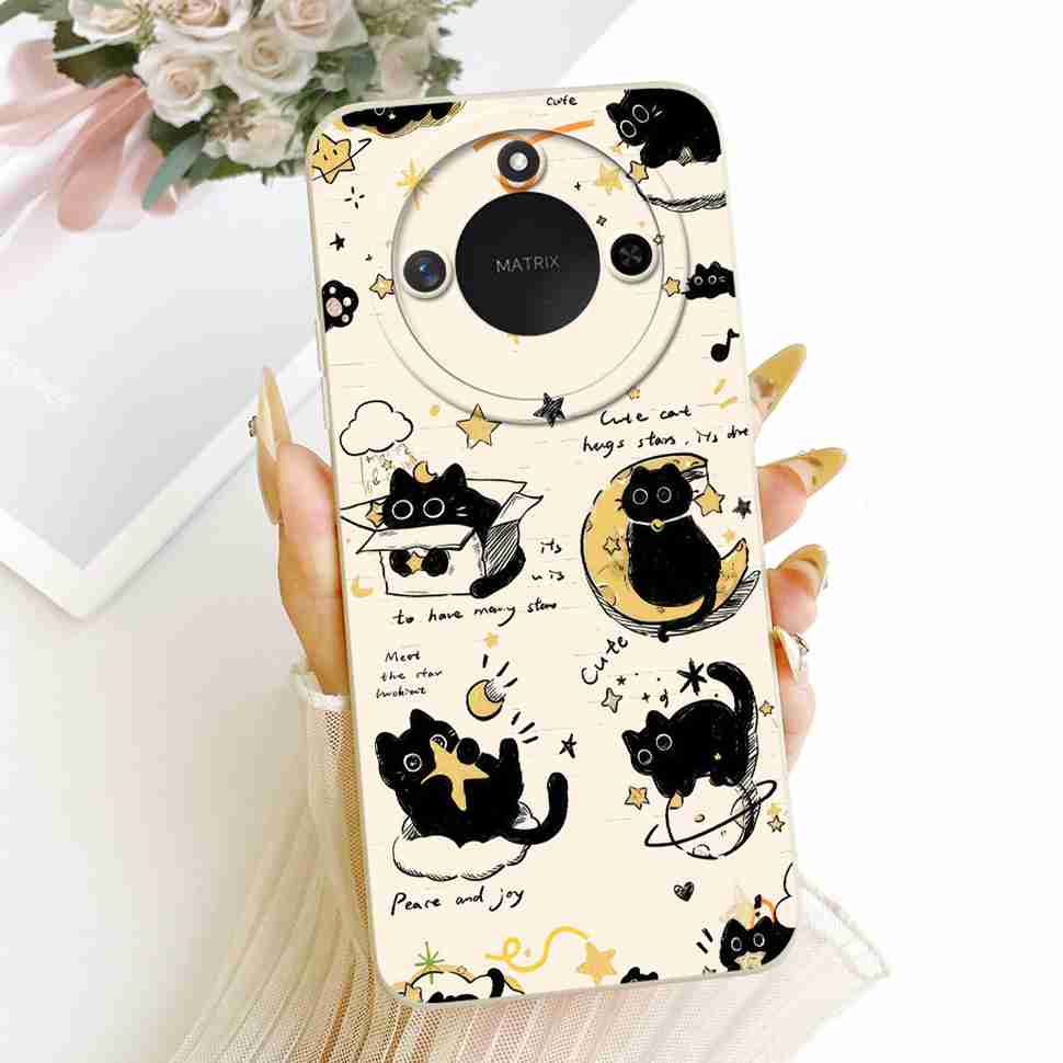 For Honor X60 5G BRC-AN00 Case 6.8" Stylish Dragon Painted Cover Soft Silicone Phone Case For Honor X 60 X60 HonorX60 Coque
