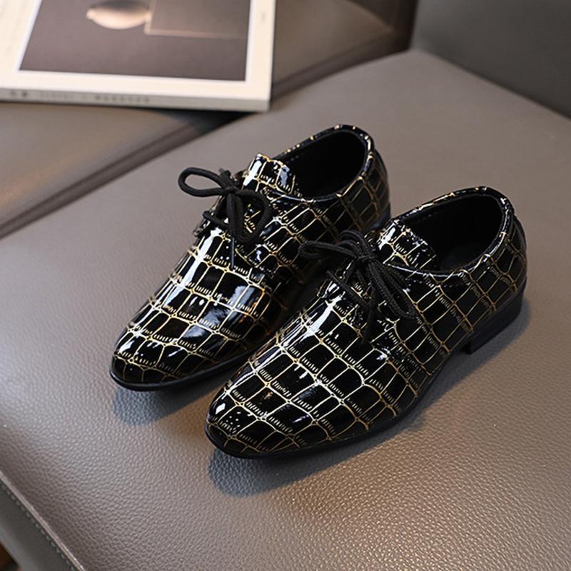 Boys Shoes Kids Flats Causal Children's Wedding Shoes Toddlers Black Fashion Student School Performance
