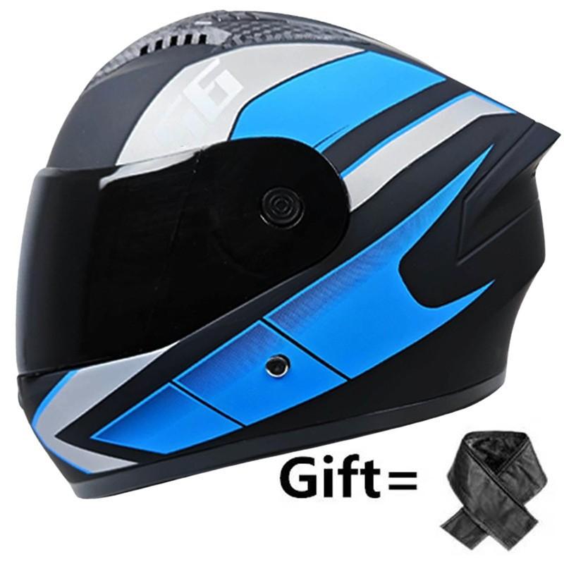 

Distribution Collar ZXC Double Lens Electric Car Full Helmet Men Women Four Seasons Universal One size fits all head circumference 55-61CM