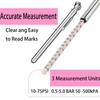 PINKJOY Pencil Tire Pressure Gauge (10-75PSI) Stainless Steel Body and Metal Made Nozzle 3 Measurements for Vehicles (3 Pack)