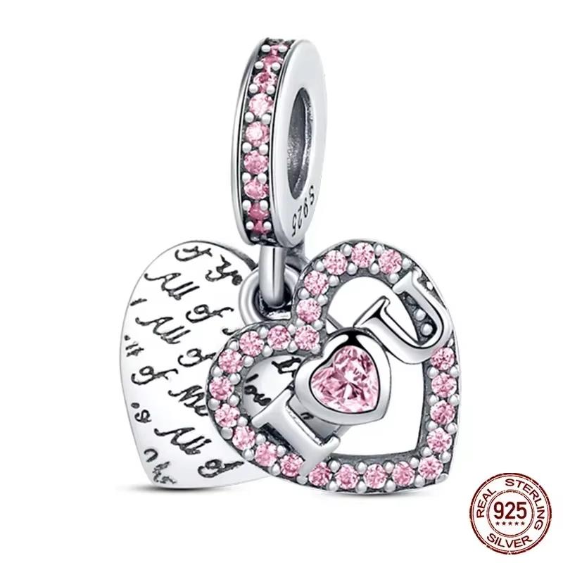 Splittable Mother Daughter Dangle Charm Bead Component Bead Components Compatible With Authentic Original Bracelet High Quality Fine Jewelry Designed