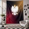 Polen Fußball Wandteppich Heimdekoration Wandbehang Tuch für Schlafzimmer Wohnzimmer Hintergrund