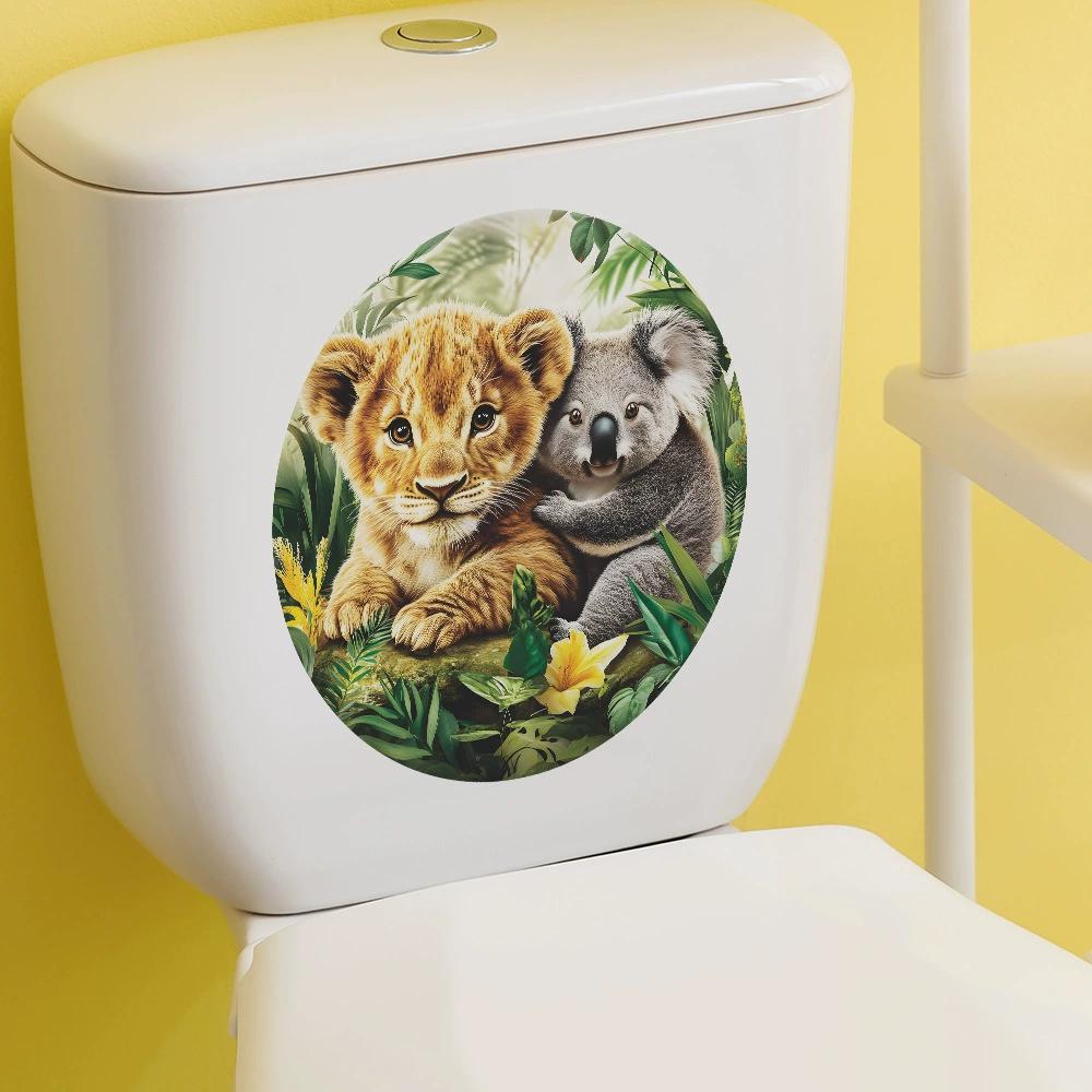 Pittura Fiore Creativo Bagno WC Adesivo Decorazione Abbellimento Casa Adesivo Decorazione Stanza Accessori