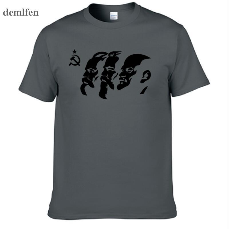 The Soviet Union The Great Communist Lenin Marx Engels Men S Short Sleeve T Shirt Ussr