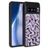 Matte Magnetic Case For Google Pixel 9 8 7 Pro 8A 7A Pixel 9 Pro XL For Magsafe Wireless Charging Curved Stripes Phone Cover