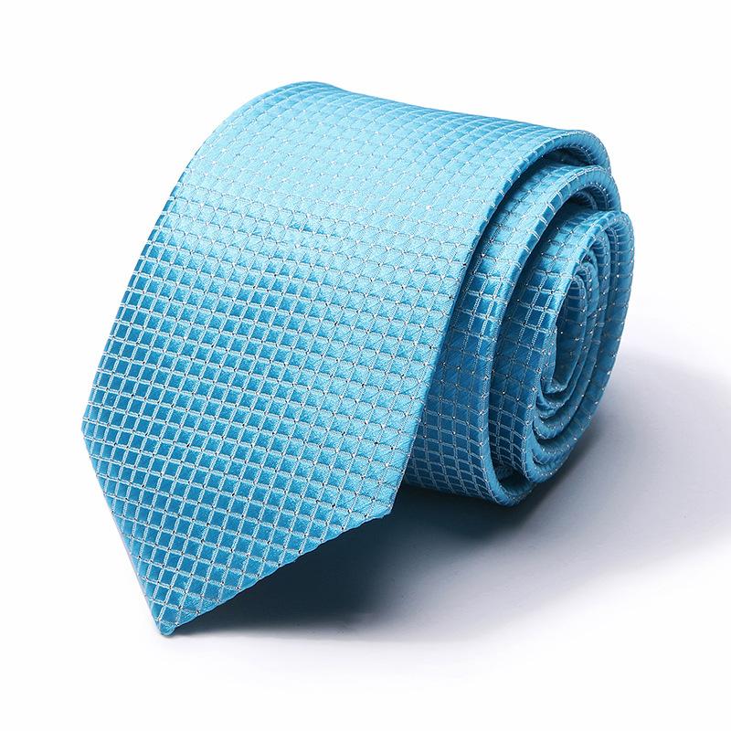 Tie Tie Polyester Silk Tie 8Cm Business Men'S Dress Wedding Studio Tie