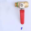 Heavy Duty Brass Steel Ball Valve Leakproof Non Slip Handle Gas Water Fitting For Garden Irrigation Agricultural Spraying Hoses