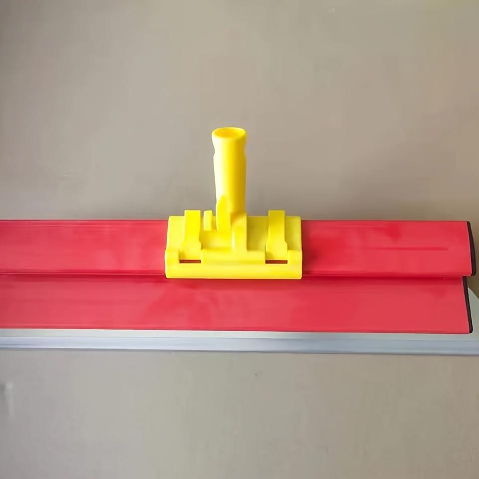 Verlängerter Griff Trockenbau Glättkelle Gelb Kunststoff Spachtel Abziehklinge Adapter für Eckreparatur, Fugenabdichtung, Glättkelle
