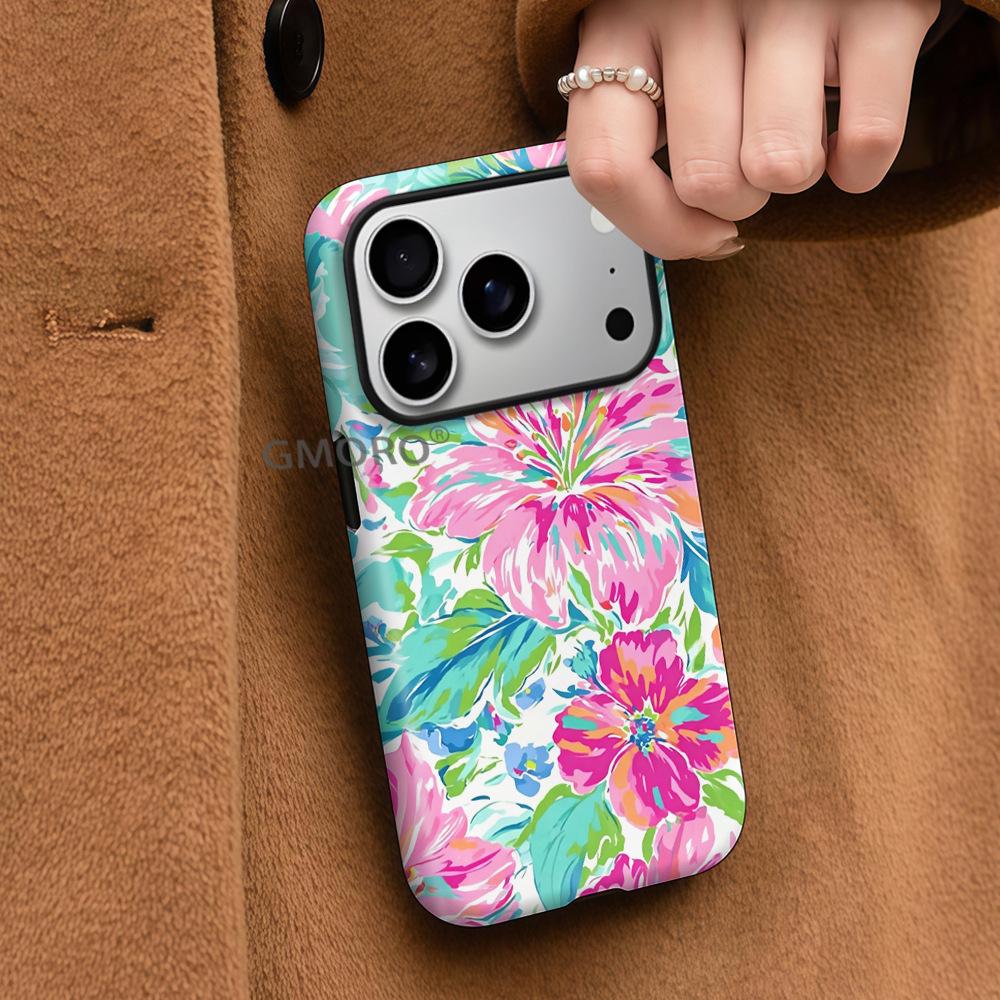 Explosive oil painting flower mobile phone case iPhone17 film case wholesale Apple 14 all-inclusive anti-drop case