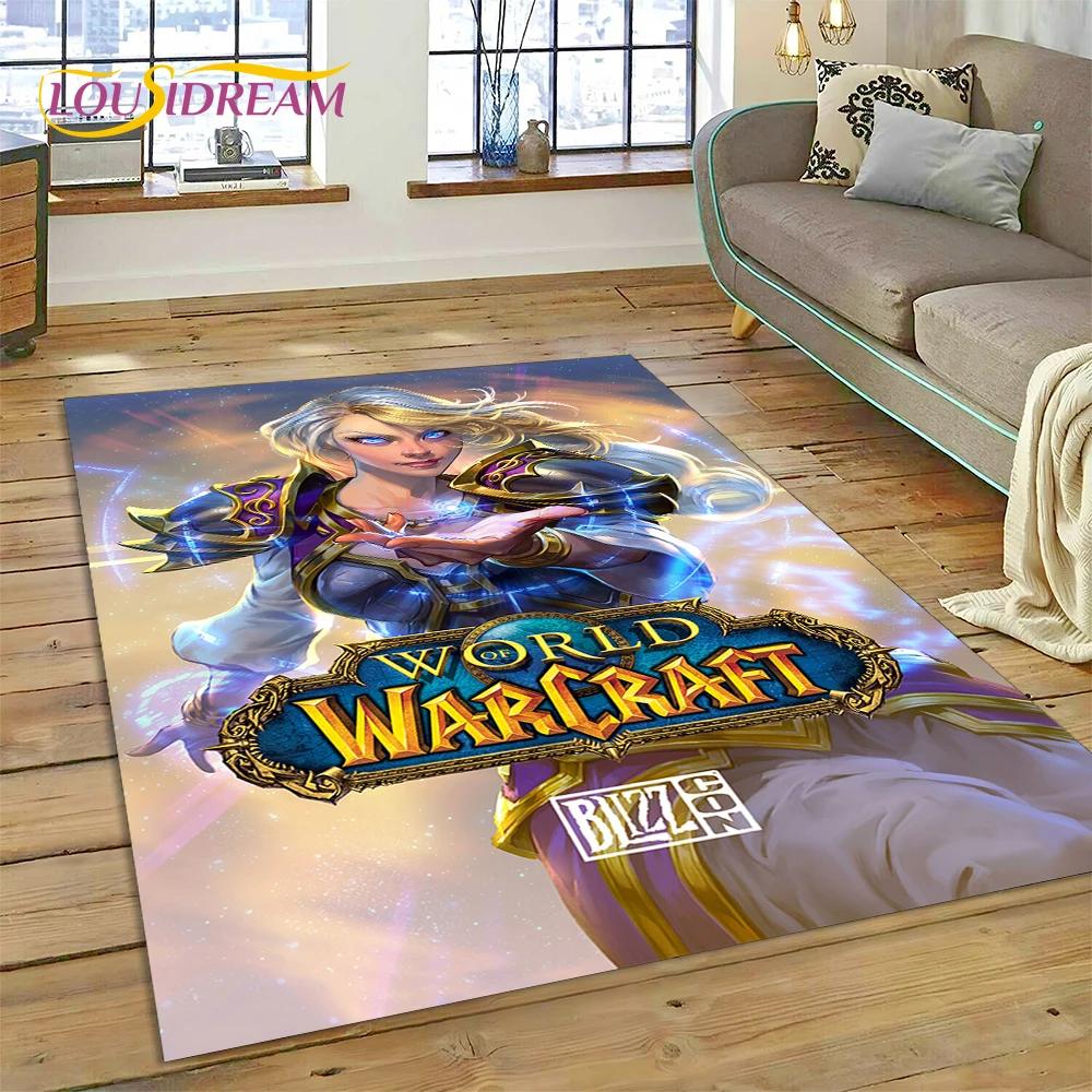 WOW, World of Warcraft  Demon Hunter, Lich King Game Carpet Rug for Bedroom Living Room Home Sofa Decoration,Kid Decor Floor Mat