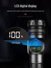 Smart Portable Flashlight with Digital Display, COB Side Light, Magnetic Base, and White Laser Core for Outdoor and Repair Use