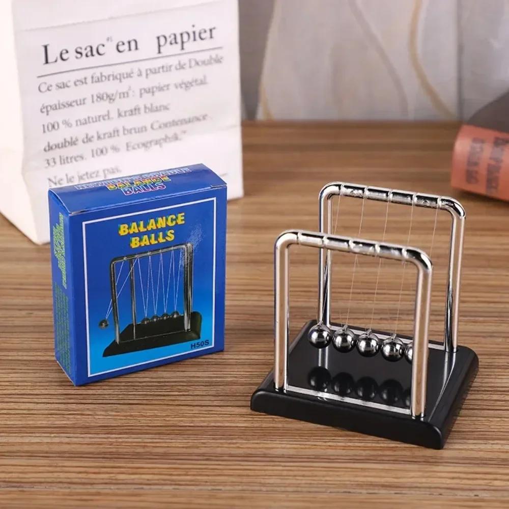 Cradle Balance Steel Ball Teaching Supplies Physics Science Pendulum Desktop Toys Stress Relief Gifts Home Decoration