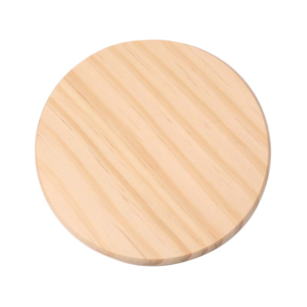 5pcs Art Painting Wood Unfinished Coasters DIY Round/Square Cup Mat Anti-slip Anti-scalding Cup Pads Kindergarten