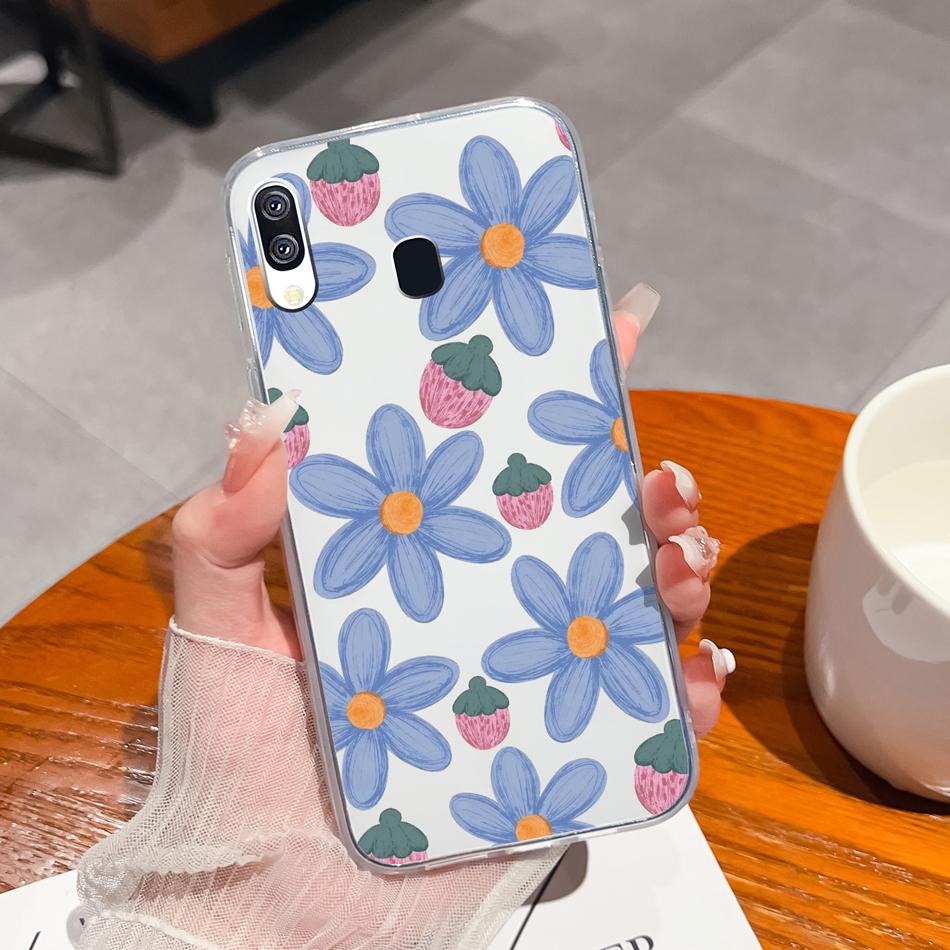 For Samsung Galaxy A40 A41 Phone Case Simple Creative Clear Back Cover For Samsung A 40 A 41 Soft TPU Silicone Anti Drop Fundas