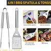 Barbecue Grill Tools Set - Stainless Steel BBQ Accessories with Storage Bag Men Women Outdoor Grilling Kit Barbecue Grill Utensils for Camping Party