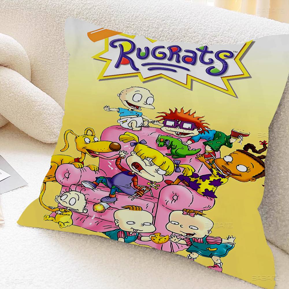 Cartoon Funny R-Rugrats Pillow Cushion Cover Pillowcase Living Room Sofa Home Decor Customized