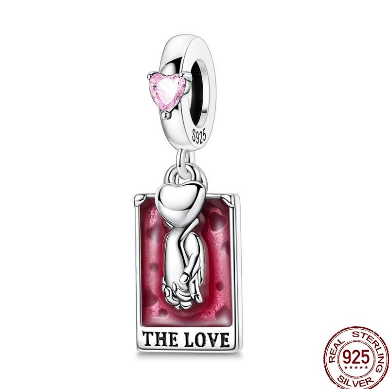 Original Copper Charm Beads Luminous Firefly Tarot Card Perfume Butterfly Bead For Women Diy Bracelet Charm Jewelry