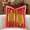 1pc Pillowcas Whimsical Circus Pillow Cover Maroon Pink Maximalist Decor Boho Animal Cushion Case Decor PillowCover