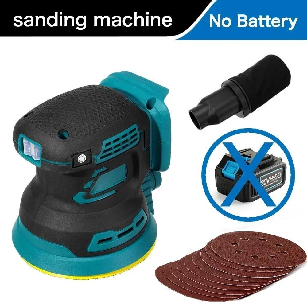 3-speed Portable Adjustable Polisher Tool Brushless Electric Random Orbital Sander Car Paint Care Rust Removal Polishing Grinder