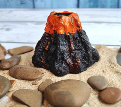 Volcano-themed Aquarium Ornaments