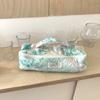 Quilting Cotton Hair Dryer Storage Bag with Handle Large Capacity Carrying Case Dustproof Soft Curler Storage Bag for Travel